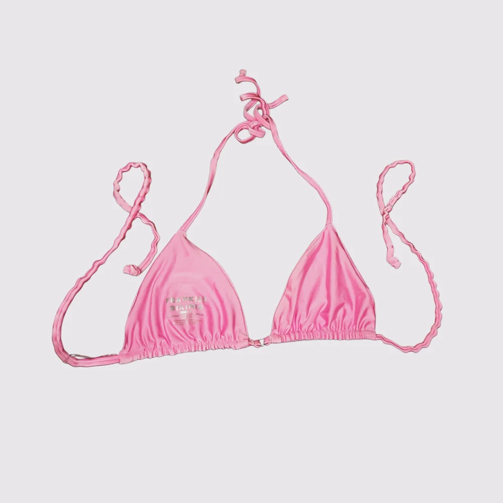 Frankie's Binkinis Pink Triangle Bikini Top 🩷